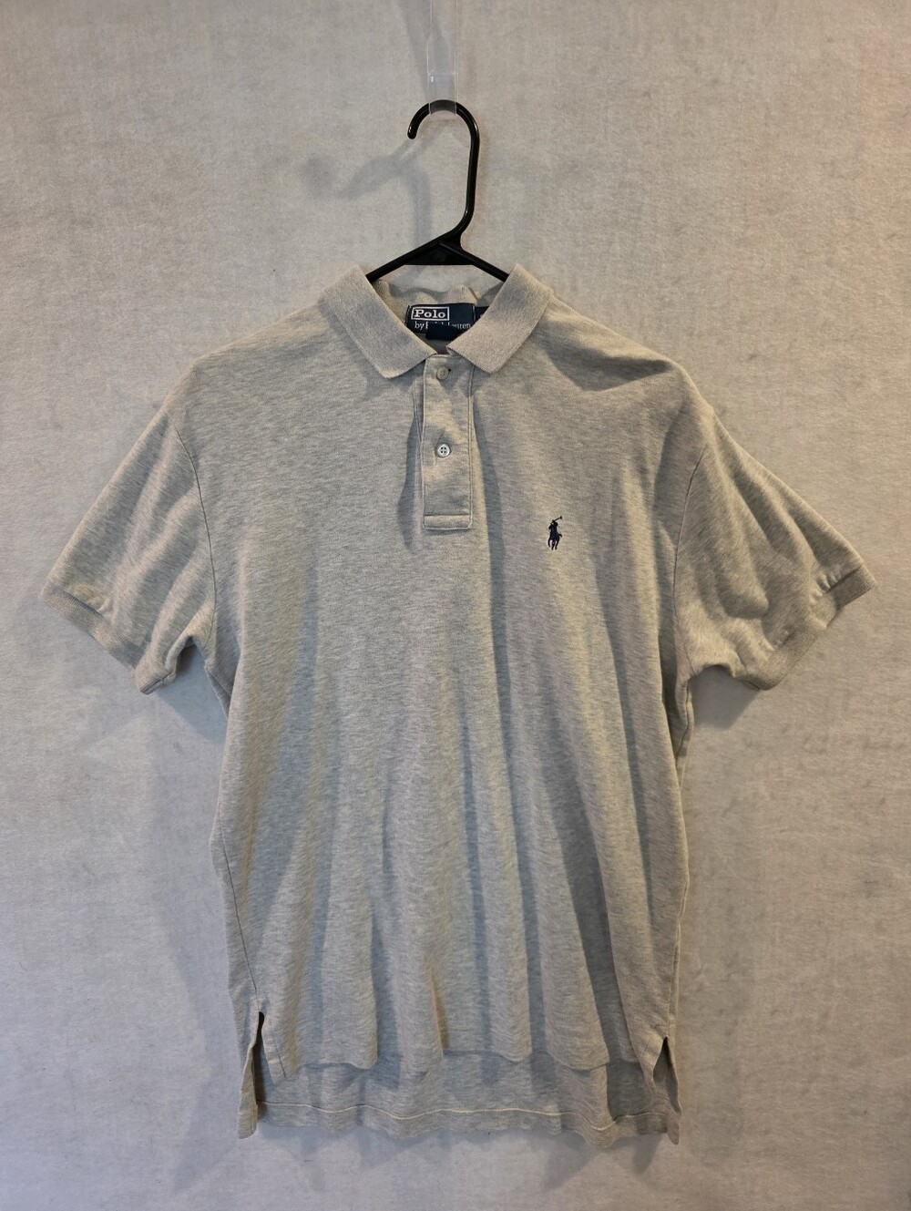 Polo By Ralph Lauren Men's Grey Polo Shirt Size Small